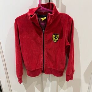 Ferrari Youth Red Zip-Up Jacket 2t